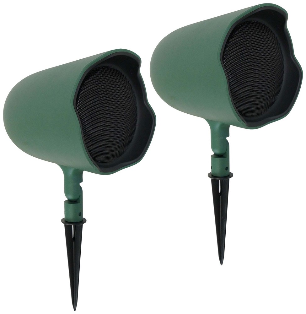 Pair JBL GSF6-GN 6.5″ Landscape Ground Stake / Wall Mount 70v Commercial Speaker