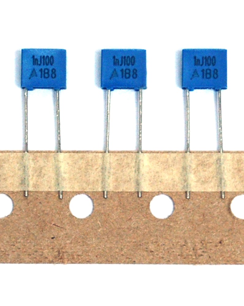 50pc EPCOS Metallized Polyester MKT Boxed Capacitor 1000pF 1n 100V J ±5% B32529C