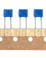 50pc EPCOS Metallized Polyester MKT Boxed Capacitor 1000pF 1n 100V J ±5% B32529C