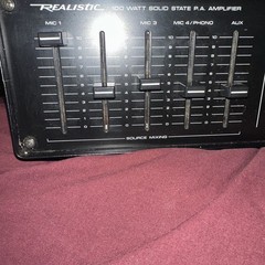 Realistic MPA-90 Model 32-2024 100W Amplifier AC 120V 60Hz, Tested & Working
