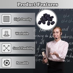 Headset Microphone Covers Foam, Lapel Headset Microphone Windscreen Sponge Fo…