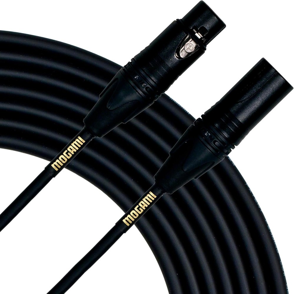 Mogami Gold Studio 15 XLR to XLR Quad Conductor Patch Cable 15 feet with Gold…