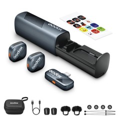 GODOX Cube-S, Cube SC Wireless Microphone System, Compact/Lipstick-sized