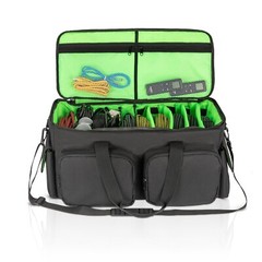Saviour DJ Cable File Bag, Detachable Padded Bottom and Dividers, Travel Gig