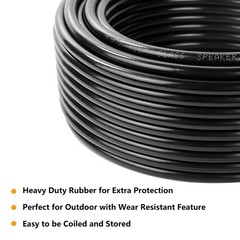20 Feet Speakon Compatible Speaker Cable PA DJ Pro Audio Wire Cord 16 Gauge AWG