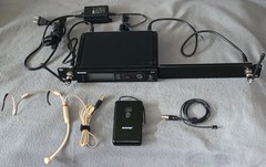 Shure SLX4/SLX1 w/ beyerdynamic TG-X 30/35 Head worn Mic & Lav. Mic H5 Freq.