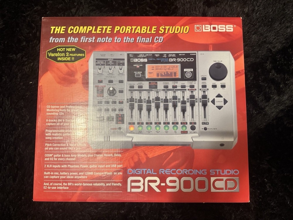 Boss BR-900CD Digital Recording Studio w/ Original Box, Manual & Power Supply V2