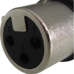 Geisler XLR 3 Pin Female plug 6 Pairs with fine nickel plated housing