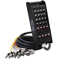 Seismic Audio – SAXQ-16x8x25 – 16 Channel 25 Foot – 16 Send x 8 Return, blue3