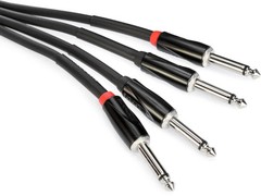 Roland Dual 1/4″ TS to 1/4″ TS Interconnect Cable – 5′