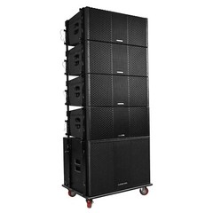 Sound Town Line Array Set, 18″ Sub, 4x Dual 10″ Speakers, Board ZS-118SP210BP4C