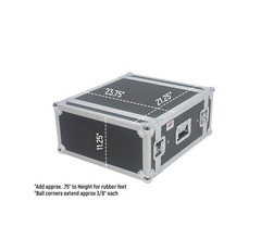 4u Space 14″ Deep ATA Shock Mount Rack Road Case by OSP