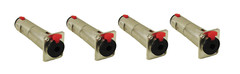 (4 PACK) PROCRAFT SVP578-3 FEED-THRU Female 1/4″ to 1/4″ Solderless Panel Mount