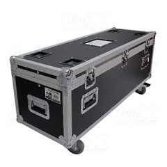 PROX ATA Road Case Utility DJ Trunk w/ Wheels & Foam Lined For Stands /More SALE