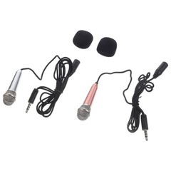 2Pcs Durable Mini Mic for Phone Live Broadcast Singing Assorted Colors