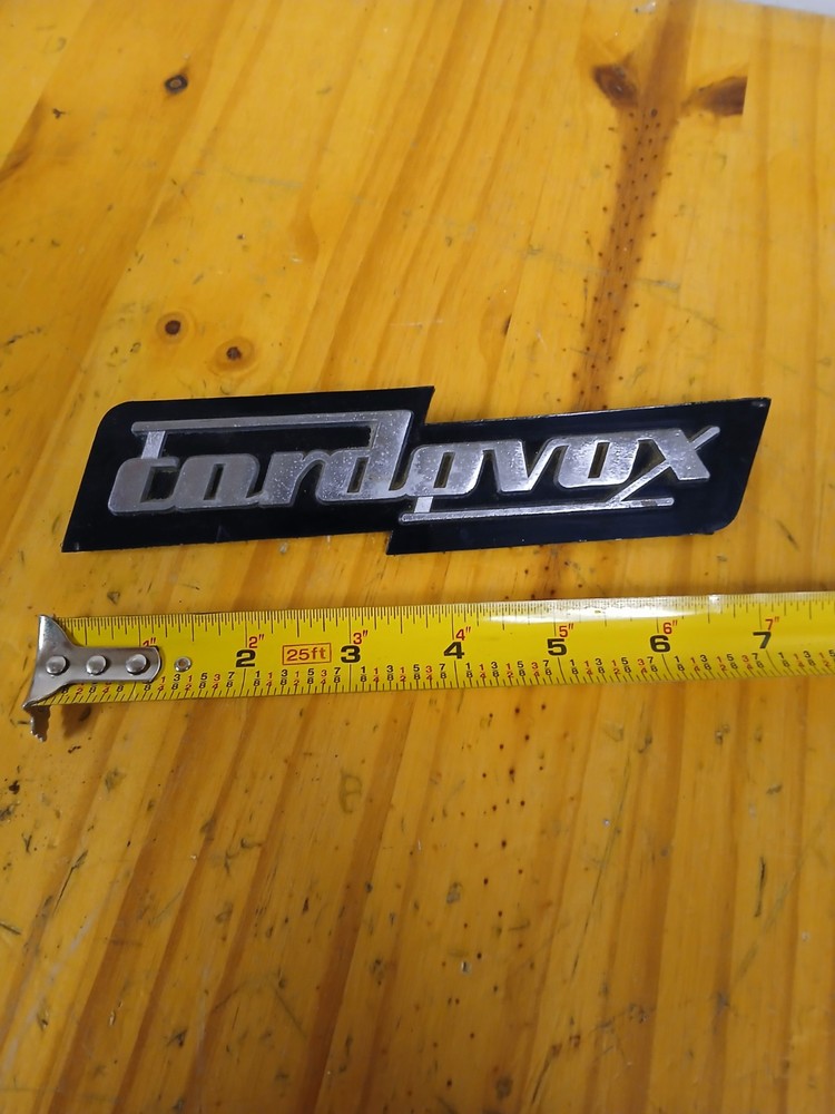 Cordovox Amplifier Badge Decal plastic metal Amplifier
