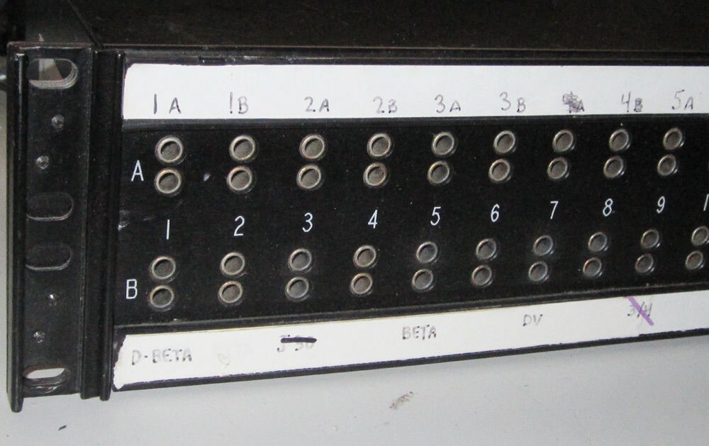 ADC PPB35R422D9NS Patchbay Patch Bay 2×24 RS422 Data Jacks, D-sub 9 Connectors
