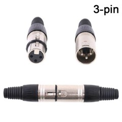 10 Pair Male+Female XLR Audio Cable Connector Plug Jack Microphone Adapter 3-Pin