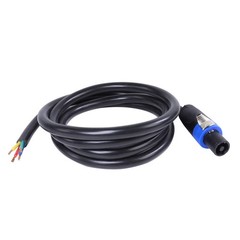 6 Feet Speakon to Bare Cable w/ Free Socket PA DJ Chuchero Box 4 Conductor Wire