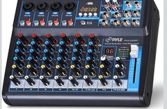 Pyle PMXU83BT 8-Channel Bluetooth Studio Mixer