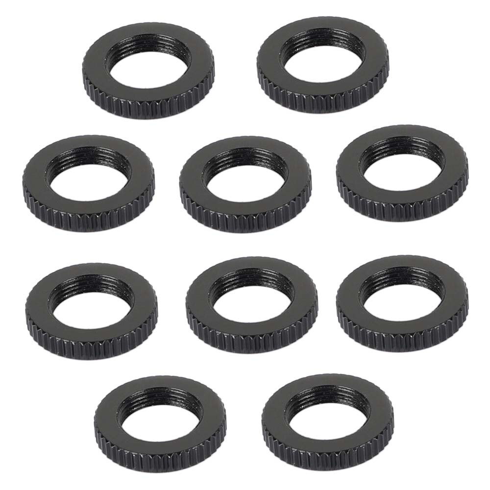 10x CAMVATE 5/8″-27 Dual Lock Nuts fr 5/8″ Cold Hot Shoe Adapter Screw Mic Mount