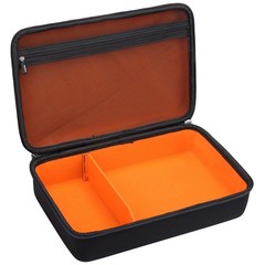 Mchoi Hard Portable Case for Brother P-Touch Label One Size, Black and Orange