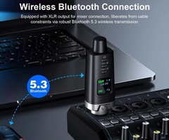 Aokeo AK-M1 XLR Bluetooth Receiver, High-Fidelity 100ft Stable Connection