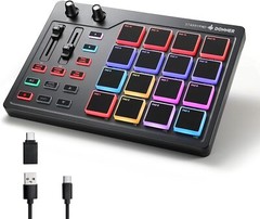 Donner STARRYPAD USB MIDI Pad Beat Maker Drum Machine 2 Assignable Fader Knobs
