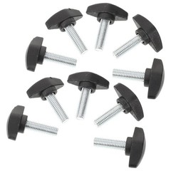 10Pcs Black Mic Stand Screws Durable PP and Carbon Steel Adjustable Clamp Screws