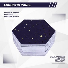 12 Pack Hexagon Acoustic Panels,Sound Proofing Padding,Sound3108