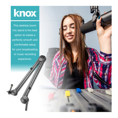 Samson Q9U XLR/USB Dynamic Broadcast Microphone with Desktop Boom Arm Stand
