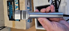 Vintage Akai UM-101 Microphone With Stand- Solid Stainless Steel With Box