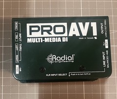 Radial Engineering ProAV1 Audio/Video Passive Direct Box Pro Av1