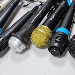 Lot of 10 Assorted Microphones – Used, Various Colors & Models