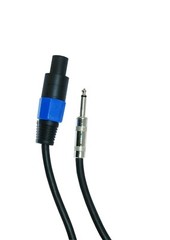 4X EMB PRO 12 GAUGE 25 FT SPEAKON TO QUARTER PA AWG SPEAKER CABLE WIRE SQ-1225