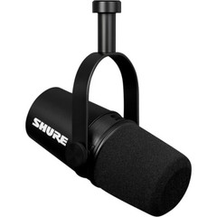 SHURE MV7X Broadcast Podcast Streaming Microphone Mic with XLR Output (Black)