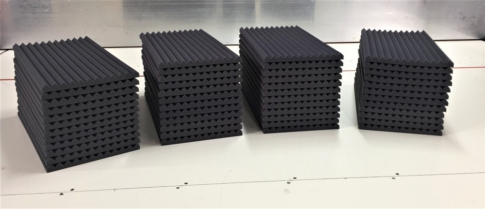 Acoustic Studio Soundproofing Foam Panels Wedge/Pyramid 48 Tiles 24″x 12″x 1″