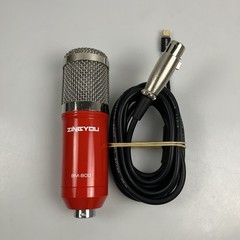 Zingyou Red Condenser Microphone BM-800 Tested Works – With Cables