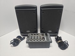 Samson Expedition XP150 Portable PA Speaker System 150W w/ Built-In Mixer Tested