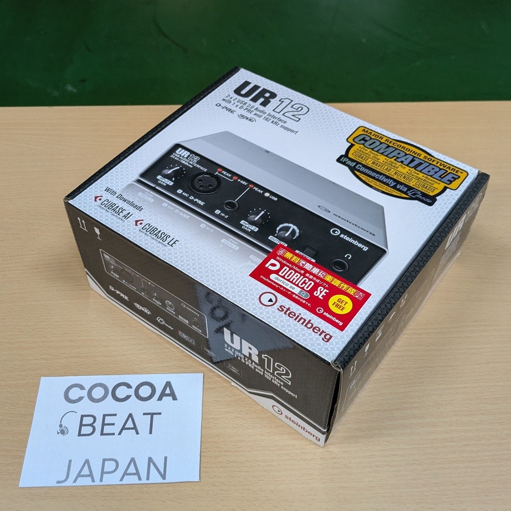 NEW In Stock Steinberg UR12 USB Audio Interface YAMAHA Included Cubase AI