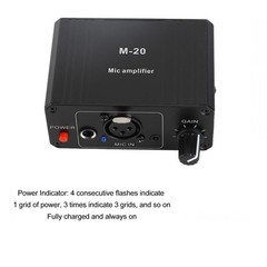 48V Microphone Preamp Preamplifier for Vocal & Instrument, XLR Output, Dynamic/C