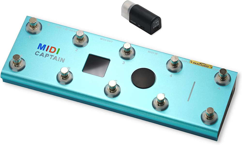 Paint Audio MIDI Captain Foot Controller and Wireless MIDI Adapter-Midi Mate Tim