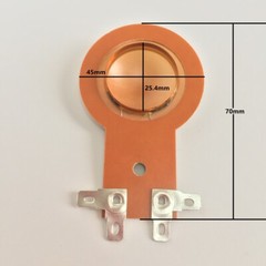 2- Aft Diaphragm For Behringer PK115, PK115A, LS-TS-25T80A8, 25T80A8 Driver 8Ω
