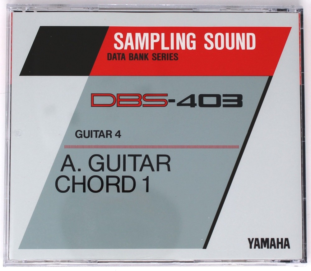 Yamaha TX16W Sampling Sound Data Bank Series DBS-403 Guitar 4 Floppy Disk