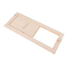 Natural Hemlock Wood Sauna Ventilation Slider for Enhanced Sauna Climate