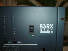 Biamp 83RX 8×2.1, 8 Channel Mixer, Spring Reverb, 3 Band Equalizer, Vintage Rack