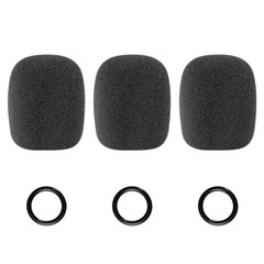 Microphone Cover With Silicone Circle For A10 A30 Aviation Headset Replacement