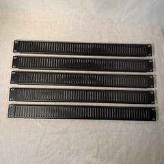 5 Middle Atlantic 19″ Rack 1RU Empty Space Covers Vented Black