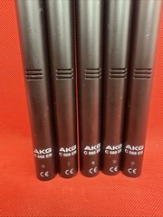 Lot Of 5 AKG C 568 EB Condenser Microphone High Sensitivity Clear Sound 600 Ohm