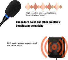 Retekess TW106 Window Intercom, Loud Speaker, Support External Microphone, Inter